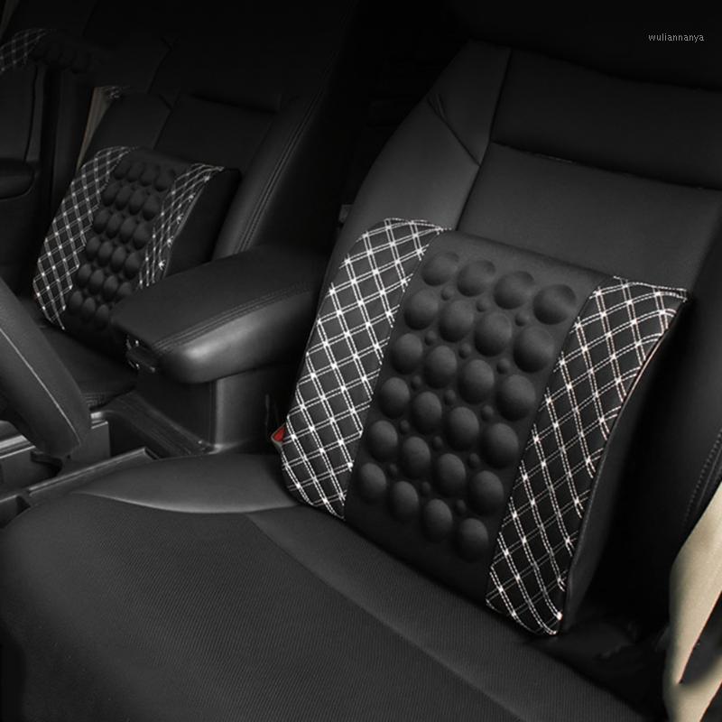 

Seat Cushions Car Supports Office Chair Massage Lumbar Support Electric Safety Back Cushion Brace Interior Accessories