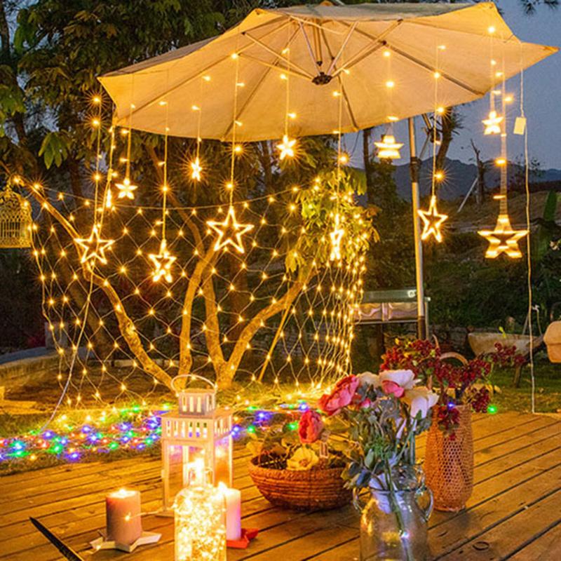 

Strings Fairy Lights Garland Window LED Room Accessories Outdoor Wedding Party Household Products Star String