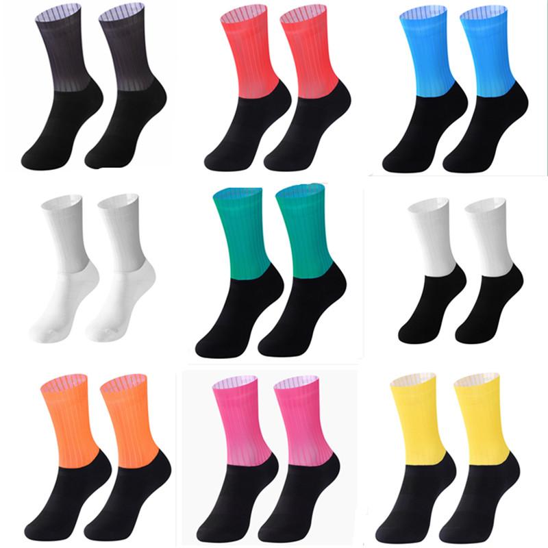 

Sports Socks Anti Slip Cycling Men Women Integral Moulding High-tech Bike Sock Compression Bicycle Outdoor Running Sport S23, Black