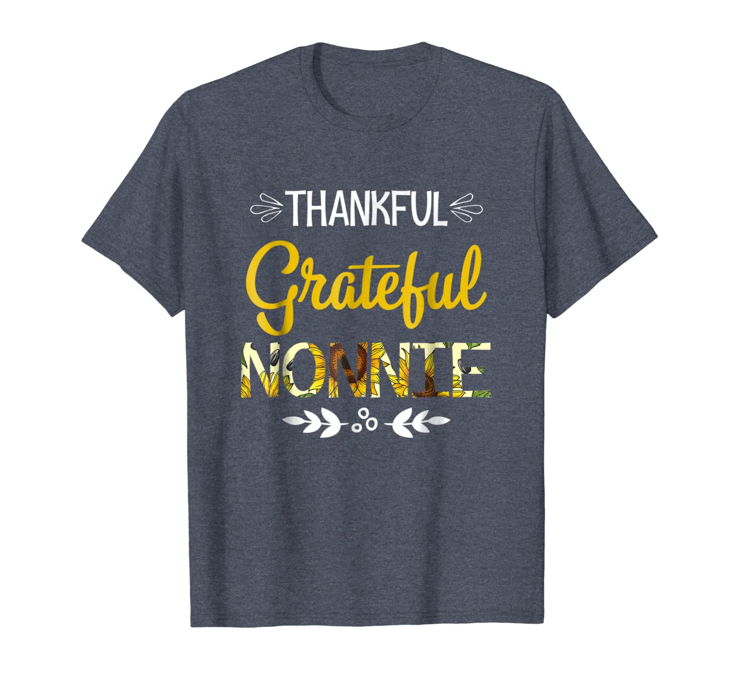 

nonnie - thankful grateful nonnie tshirt, White;black