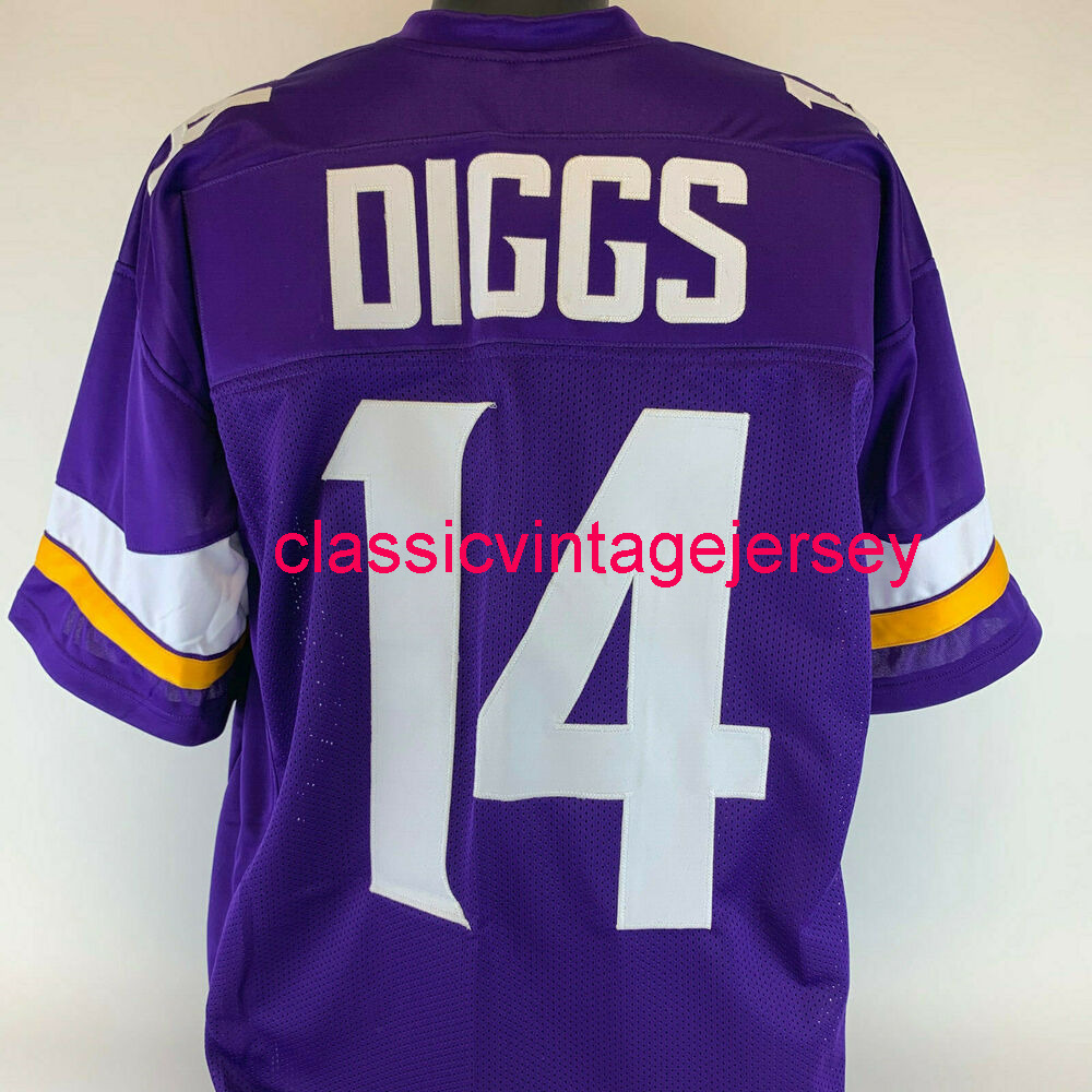 

Men Women Youth Stefon Diggs Custom Sewn Purple Football Jersey -5XL 6XL