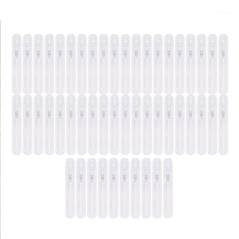 

Storage Bottles & Jars 50Pcs / Lot 5Ml Empty Transparent Plastic Spray Bottle Makeup Perfume Atomizer Refillable