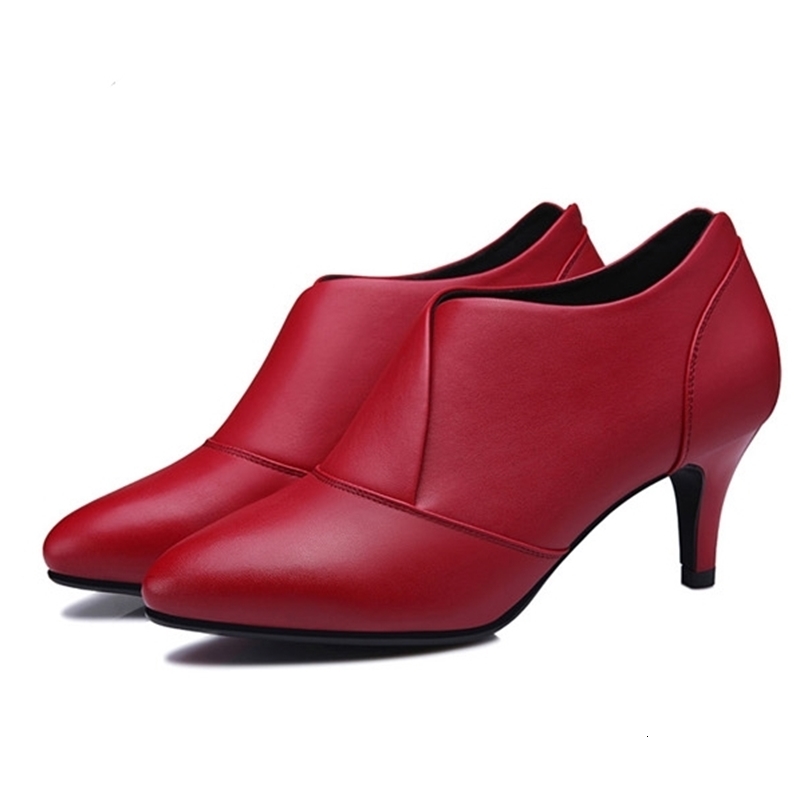 

Dress Shoes Large Size Women Wedding Party High Heels Red Woman Bridal Pumps OL Office Lady Zapatos Mujer I0345 S73G, Fashion high heels