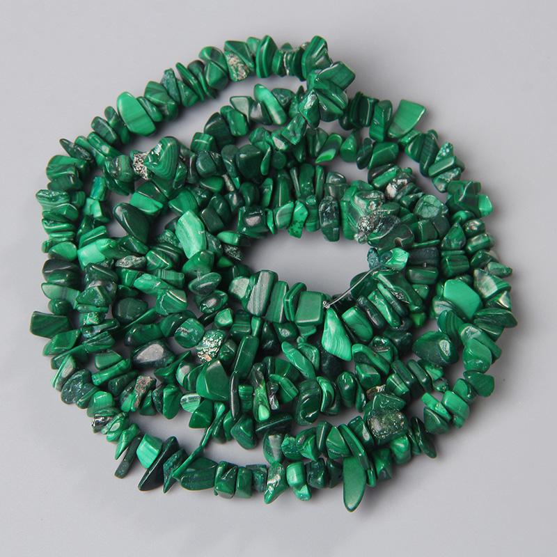

Other High Quality 3-5mm Natural Green Malachite Freeform Gravel DIY Gems Loose Beads Women Men Jewelry Making Bracelet Accessories