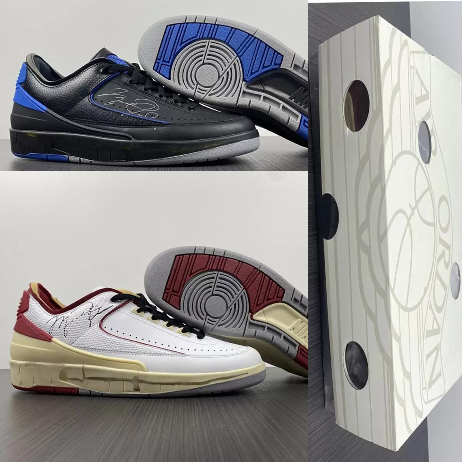 

New Release Authentic Off 2 Low White Varsity Red Black Royal Shoes Men Women Outdoor Sports Sneakers With Original box