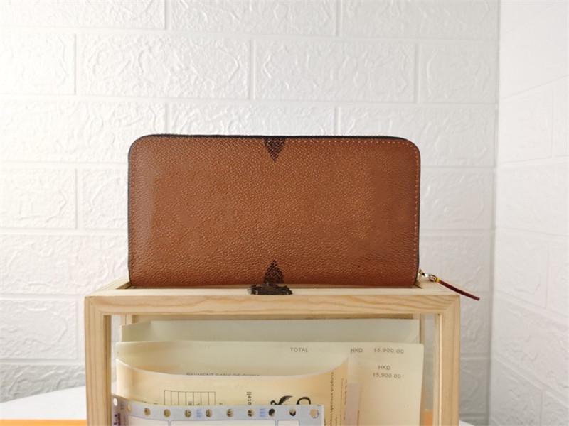 

2021 Classic Humanoid Pattern Wallet Women Bag Quilted Leather Rectangular Covered Wallets Purses Bags 19-10cm, 01