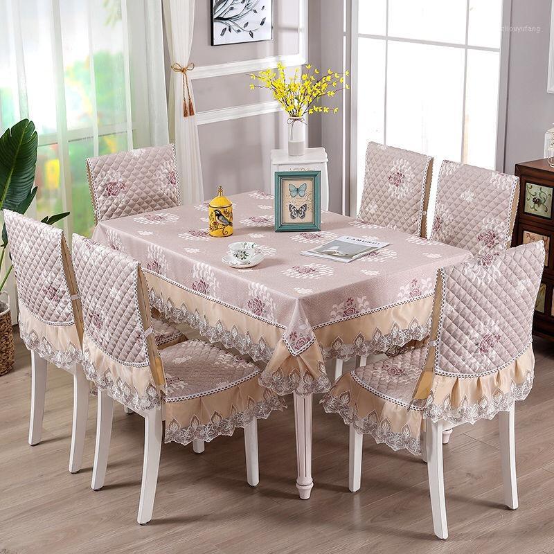 

Table Cloth 3 Colors Quality Dining Cover Seat Chair Cushion For Kitchen Retro Printed El Wedding Party Tablecloths Mat