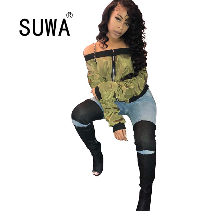 

Women Coats And Jackets Spring Autumn Slash Collar Long Sleeve Leather Jacket Cool Girl Sexy Party Club Top Outerwear 210525, Green