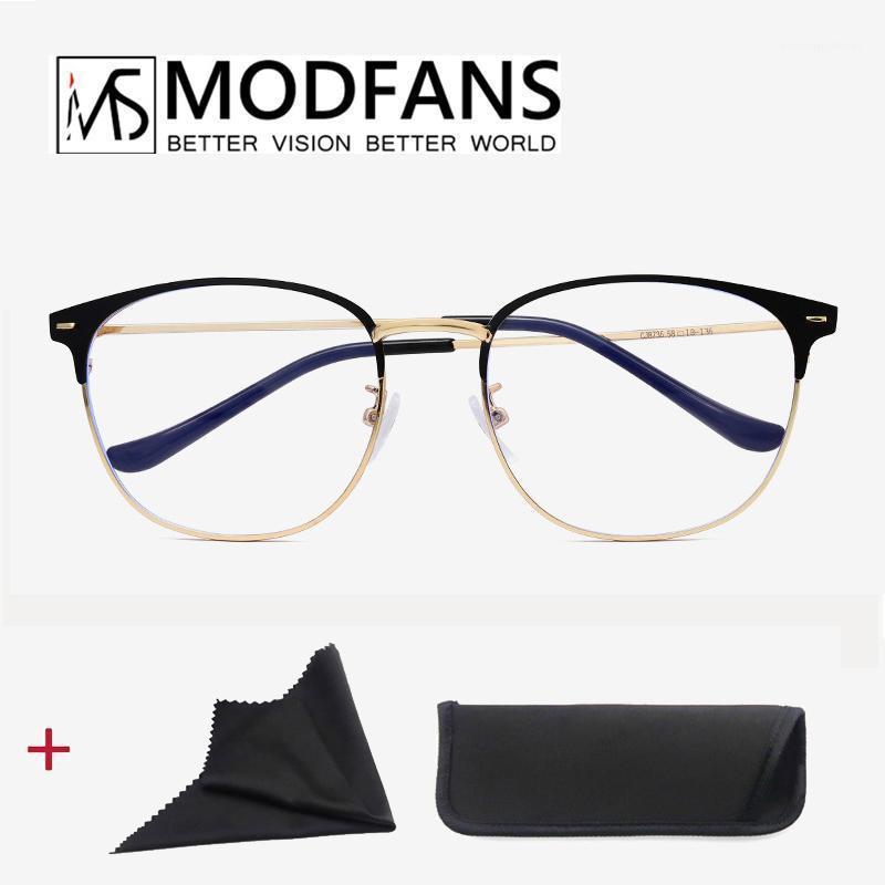 Sunglasses Anti Blue Light Computer Glasses Women Retro Metal Round Frame Eyewear Protection Men Zero Diopter Glasses1