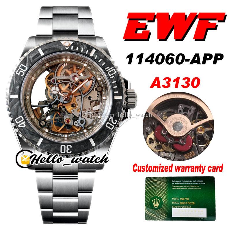 

EWF Artisans de Geneve Andrea Pirlo Project SA3130 Automatic Mens Watch Carbon Fiber Bezel High Edition 114060 904L Steel SS Bracelet Hello_Watch, Green passport holder
