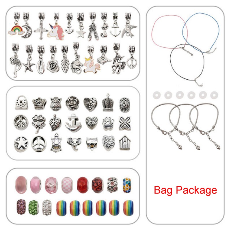 

Wholesale Enameled Charm Rainbow Crystal Beads Snake Chain for DIY Bracelets Making