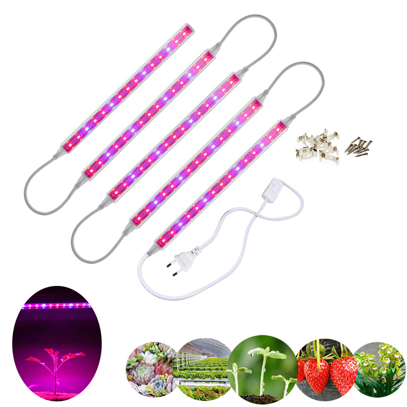 

30CM T5 LED Grow Light Tubes Red Blue Lighting For Indoor Vegetables Blooms Home Growing 5pcs/set