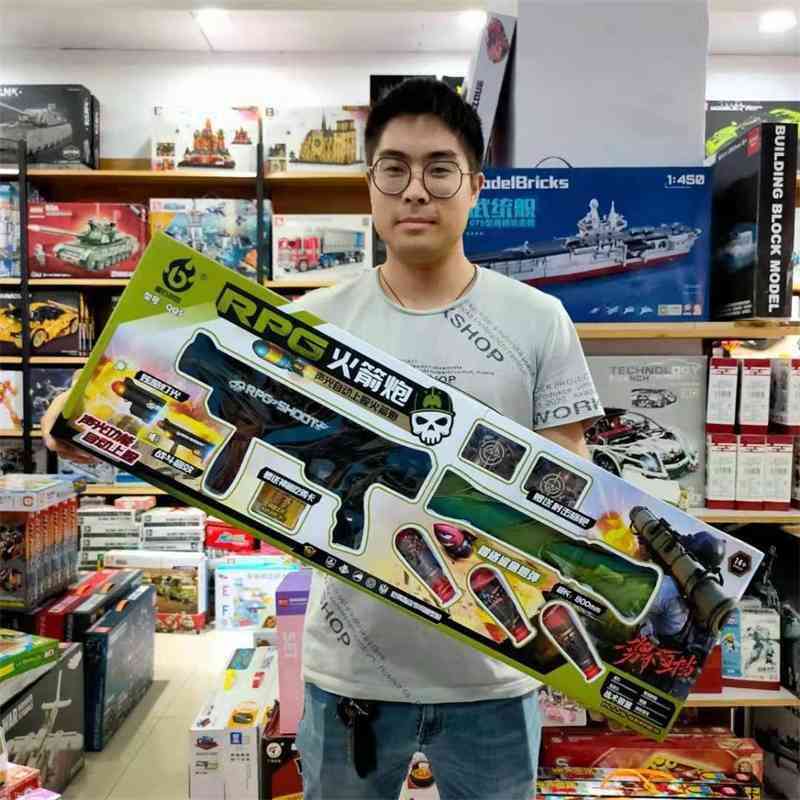 

model children eat chicken toy rocket missile jedi survival mortar launcher agency enrollment gift