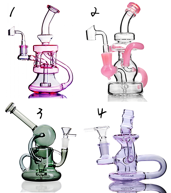 

Glass bong hookahs recyling rig smoking accessories oil burner water pipes