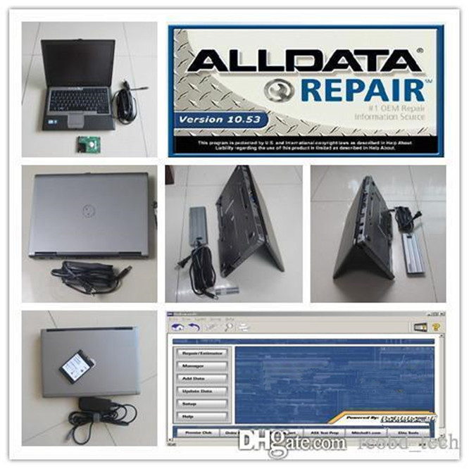 

auto repair software alldata trucks and cars diagnostic tool all data 10.53 installed in d630 laptop hdd 1tb computer