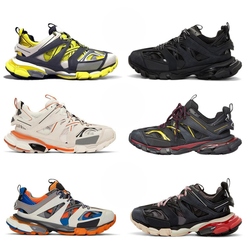 

Luxury brand Designer Men Women Casual Shoes Track 3 3.0 Triple white black Sneakers Tess.s. Gomma leather Trainer Nylon Printed Platform trainers shoes, 16