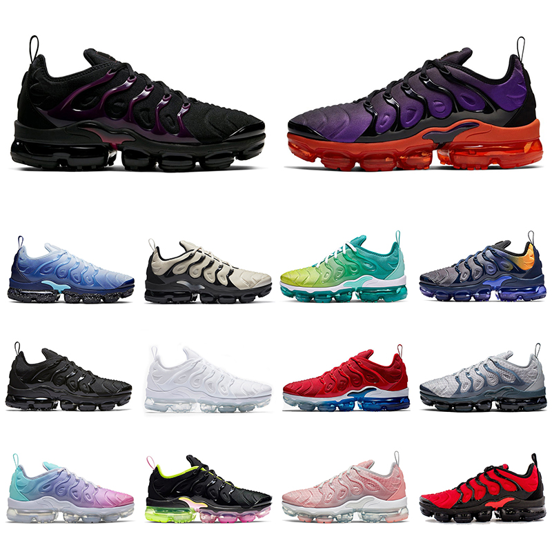 

Plus TN Mens Running Shoes Black Noble Red Aurora Green Triple White Lemon Lime Bleached Coral Shark Tooth USA Women Sports Trainers Sneakers