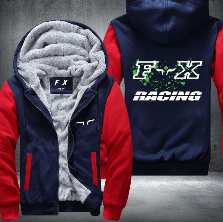 Motorcycle stitching hoodie, 2021 men&#039;s and women&#039;s sweater, outdoor sports plus velvet jacket, the same style is customized-image-698408626