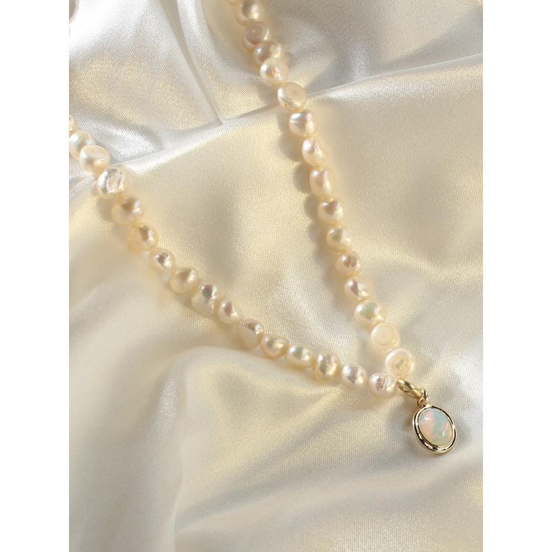 Pendant Necklaces Retro Necklace French Pearl Women's Baroque Fashion For Women 2021 Trendy-image-721241886