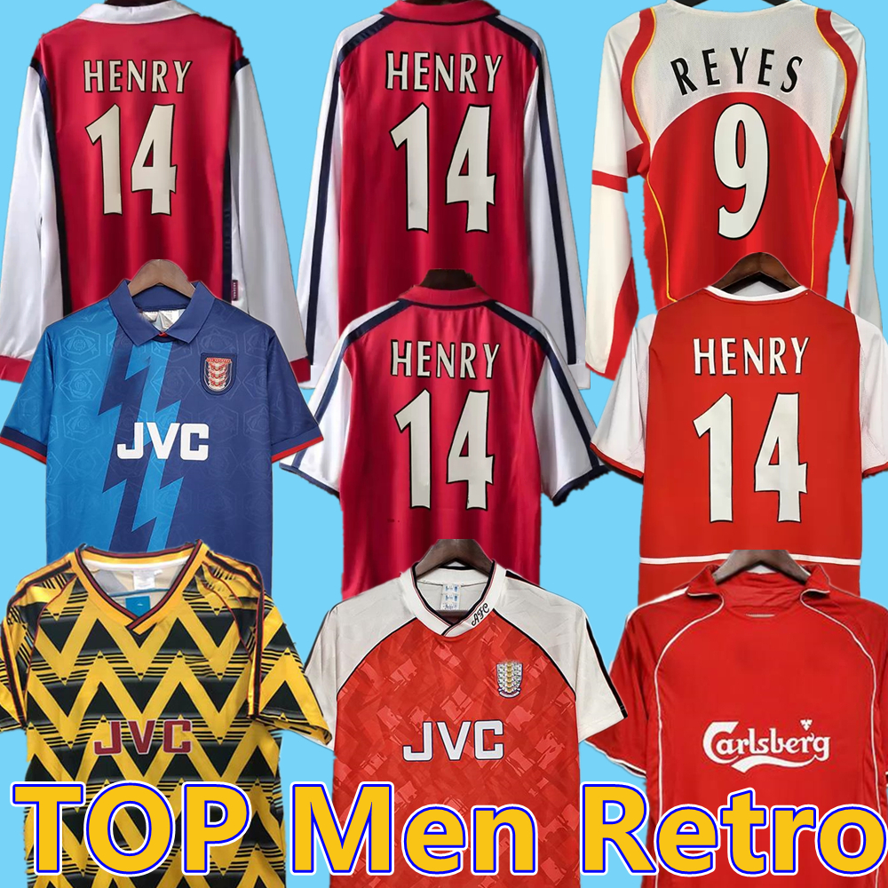 

Retro Soccer Jerseys Arsen Highbury Home Football Shirt Pires Henry Reyes 02 03 04 05 06 98 99 Bergkamp 94 95 Adams Persie 96 97 Galla, 91/93