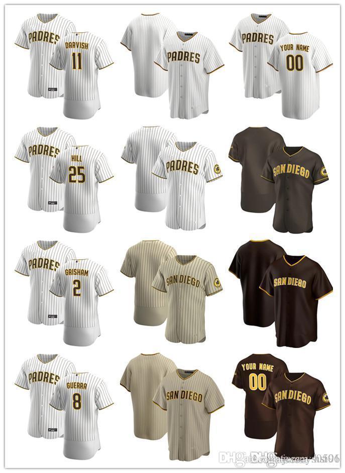 

Custom Jersey Mens women Youth San Diego Padres 11 Yu Darvish 2 Trent Grisham 8 Javy Guerra 25 Tim Hill Baseball Jerseys white b, Blue;black