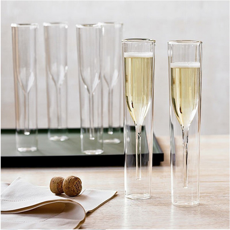 

Champagne Glass Double Wall Glasses Flutes Goblet Bubble Wine Tulip Cocktail Wedding Party Cup Toast Bodum Thule Xicaras Copo 210421