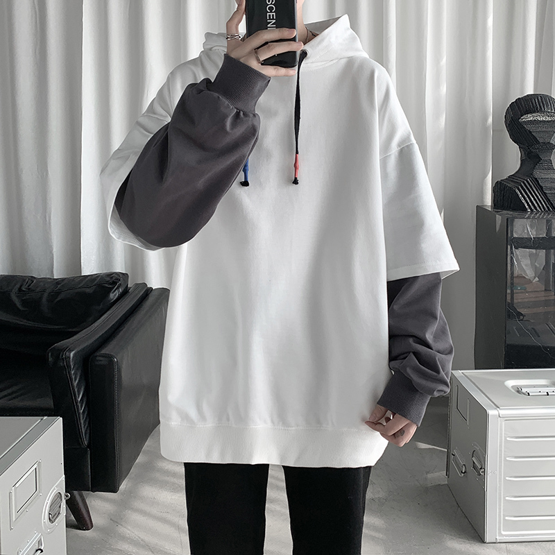 

men's hoodies & sweatshirts casaco de moletom masculino, blusa gran com capuz, estilo hip hop, moda primavera e outono, 7 cores, z6ho, Black