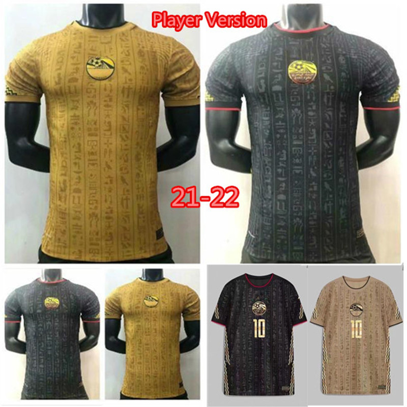 

Player Version Egypt 2021 2022 soccer jersey M. SALAH Yellow black training suit 21 22 KAHRABA A. HEGAZI RAMADAN M.ELNENY uniform jerseys kits footbal shirts