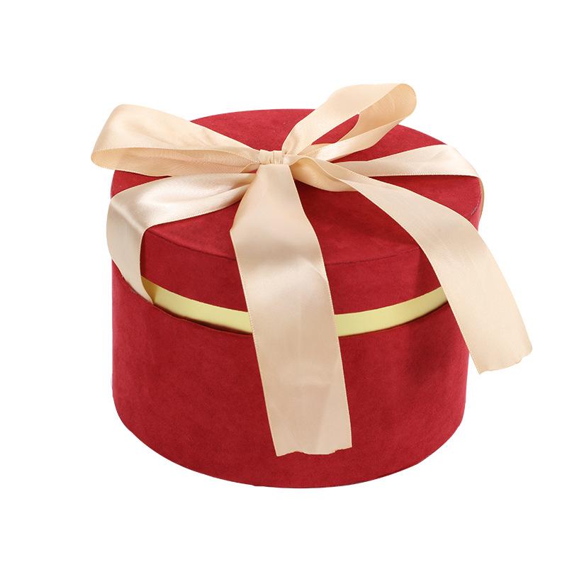 

Gift Wrap Large Round Flower Paper Boxes Lid Hug Bucket Florist Packaging Box Candy Bar Party Wedding Supply