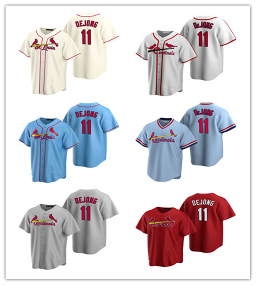 

2021 NKE St. Louis Baseball Jerseys Cardinal 11 Paul DeJong MEN WOMEN YOUTH kids Black Alternate Stitched CUSTOM LEAVE NAME NUMBER, Blue;black