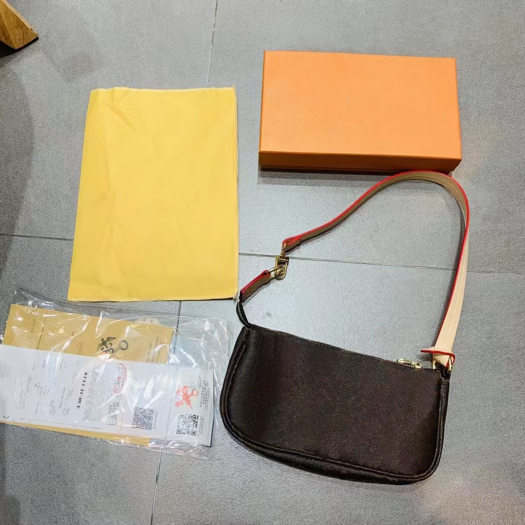 

Vintage Pochette Accessoires Underarm Shoulder Bags Luxurys Handbags Famous Brand Women's Fashion Shopping Crossbody Bag Messenger Desi
