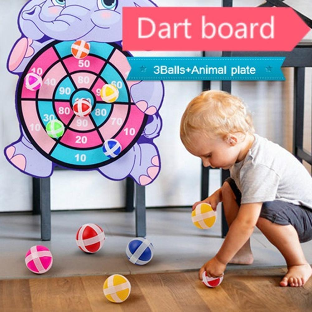 

Children Target Sticky Ball Throw Dartboard Sports Games Kids Educational Board With Darts Ball Parent-child Interactive Toys