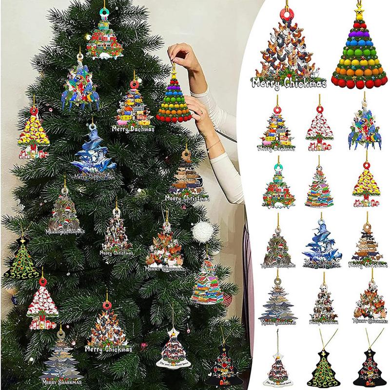 

Christmas Decorations Tree Merry Ornament Kids DIY Xmas Decoration For Home Decor 2022 Year Gifts