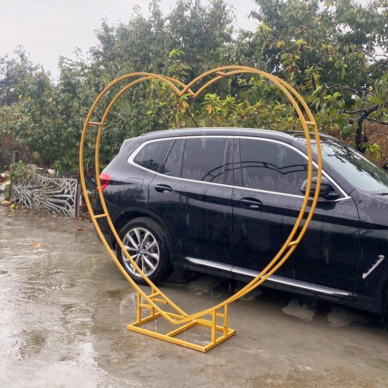 

Party Decoration Wedding Arch Props Heart-shaped Wreath Stand LOVE Background Stage Ceremony