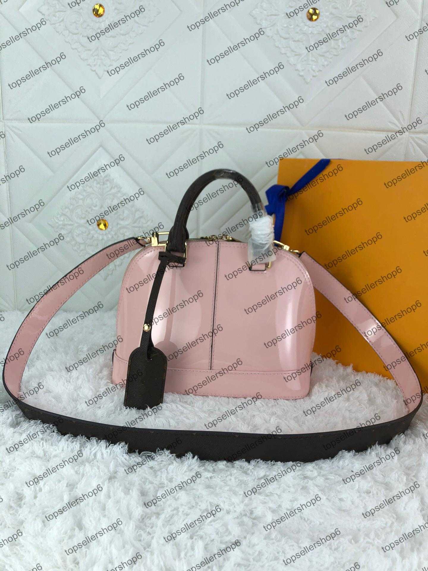 M54785 Designer women Miroir tote bright bag genuine calf leather shell shoulderbag purse clutch evening crossbody handbag