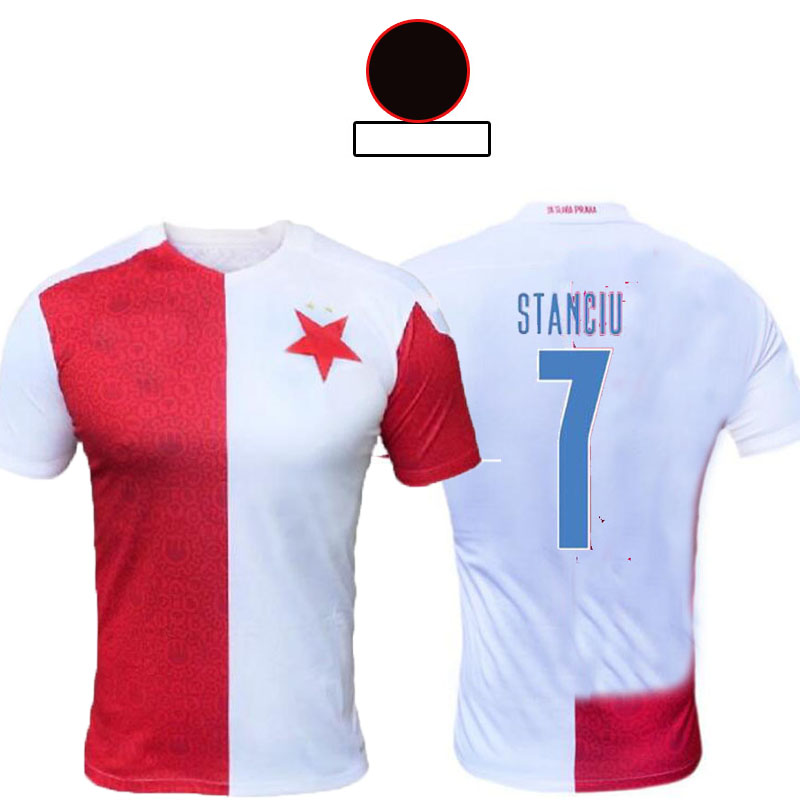 

2021 SK Slavia Prague soccer jersey home WHITE RED away 20 21 Petr Sevcik Stanciu Simon Deli Peter Olayinka Abdallah Sima football shirts maillot de foot