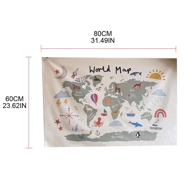 Bedding Sets N7ME Nordic Educational Kids Room Decoration Poster Nursery Art Canvas Wall Hanging Painting Picture Cloth-image-733478915