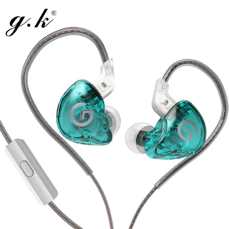 

Headphones & Earphones GK G1 Wired Earphone In Ear Monitor Earplugs Noice Cancelling Sport Game Headset With Microphone Auriculares