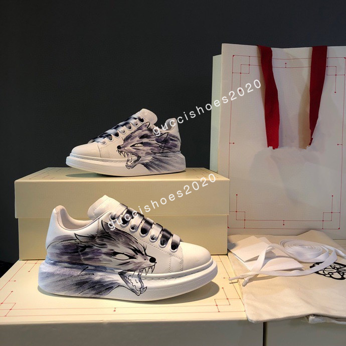 

2022 Designer Men's women's Comfortable Casual Shoes Classic Oxford Full Grain Leather Sneakers Dress Shoe Tennis Thick Sole White Trendy Ladies Trainers size35-46, 03