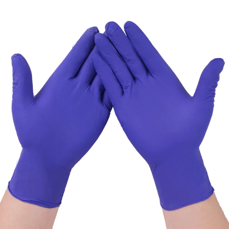 

High Quality Disposable Black nitrile gloves powder free for Inspection Industrial Lab Home and Supermaket Comfortable Purple