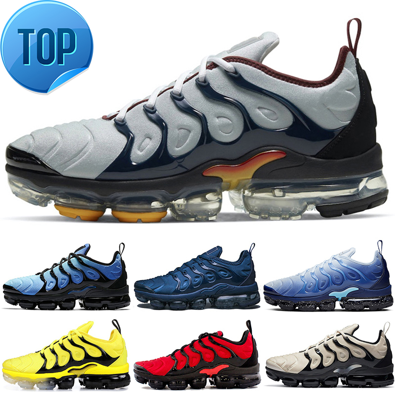 

hotsale tn plus running shoes for men women Triple Black White Cherry Fresh Atlanta Hyper Blue 020 Bred Pure Platinum mens trainers sport, Black gold