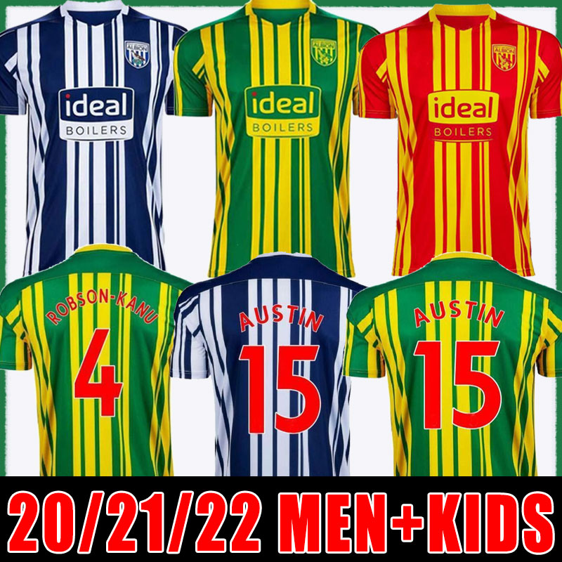 

20 21 WEST ALBION soccer jerseys 2020 2021 BROMWICH football shirt kits camiseta MEN Robson Kanu Townsend Tops Equipment, Home+patch