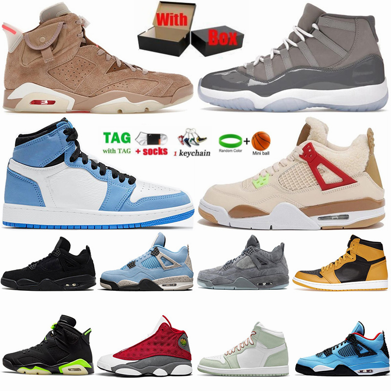 

Jumpman 1 Basketball Shoes High OG University Blue Dark Mocha 1s Bordeaux 6 6s British Khaki 11 11s Cool Grey 4 4s Black Cat Mens Trainers Womens Sneakers 12 13 Shoes, 43