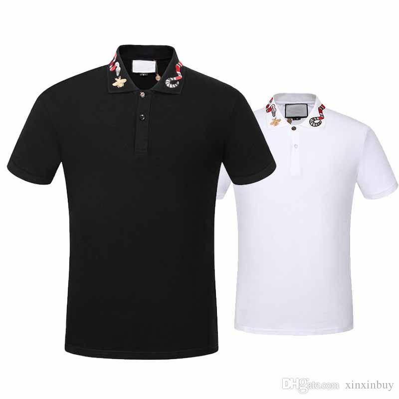 

234 designer stripe polo shirt t shirts snake polos bee floral mens high street fashion horse polo luxury tshirt
