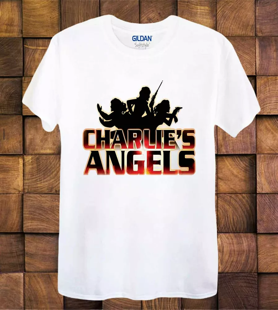 

Charlie's Angels T Shirt 70s TV Show Series ideal gift Ladies/Unisex Tee Top 225, White;black