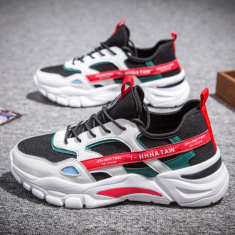 

Classic Womens Men Sport Trainer Size Running Shoes Gray Black Blue Red White Sunmmer Thick-Soled Wear-Resistant Runners Sneakers Code: 02-0895