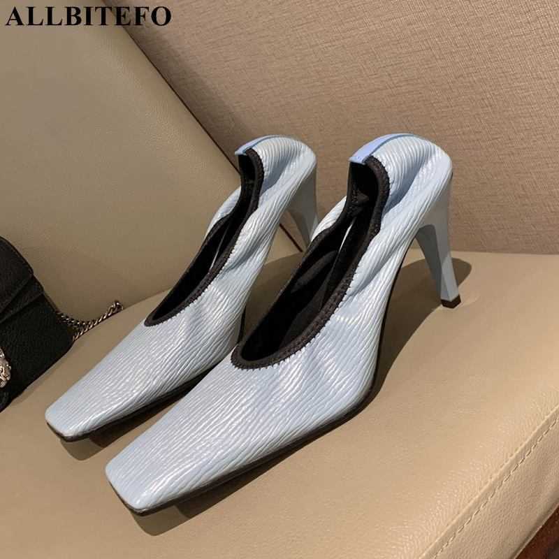 

ALLBITEFO fashion sexy high heel shoes comfortable inside women shoes autumn/spring office ladies shoes alons hauts femme 210611, As picture