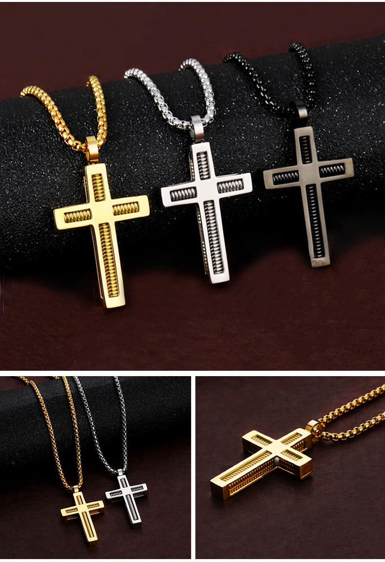 

Pendant Necklaces European And American Spring Religious Cross