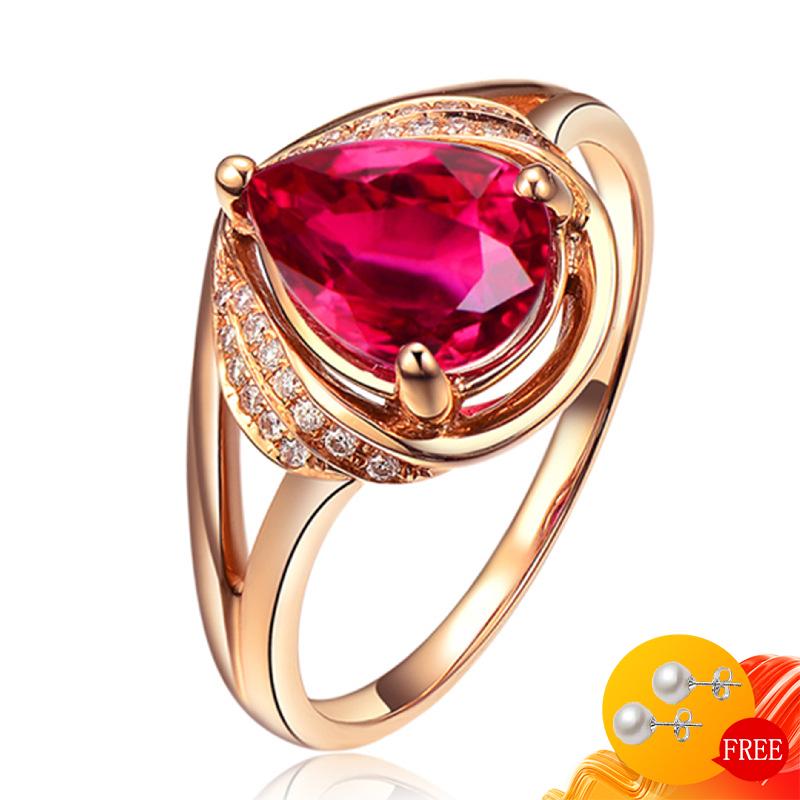 

Cluster Rings Retro Women 925 Silver Jewelry Water Drop Shaped Ruby Zircon Gemstones Open Finger Ring For Wedding Engagement Party Gifts