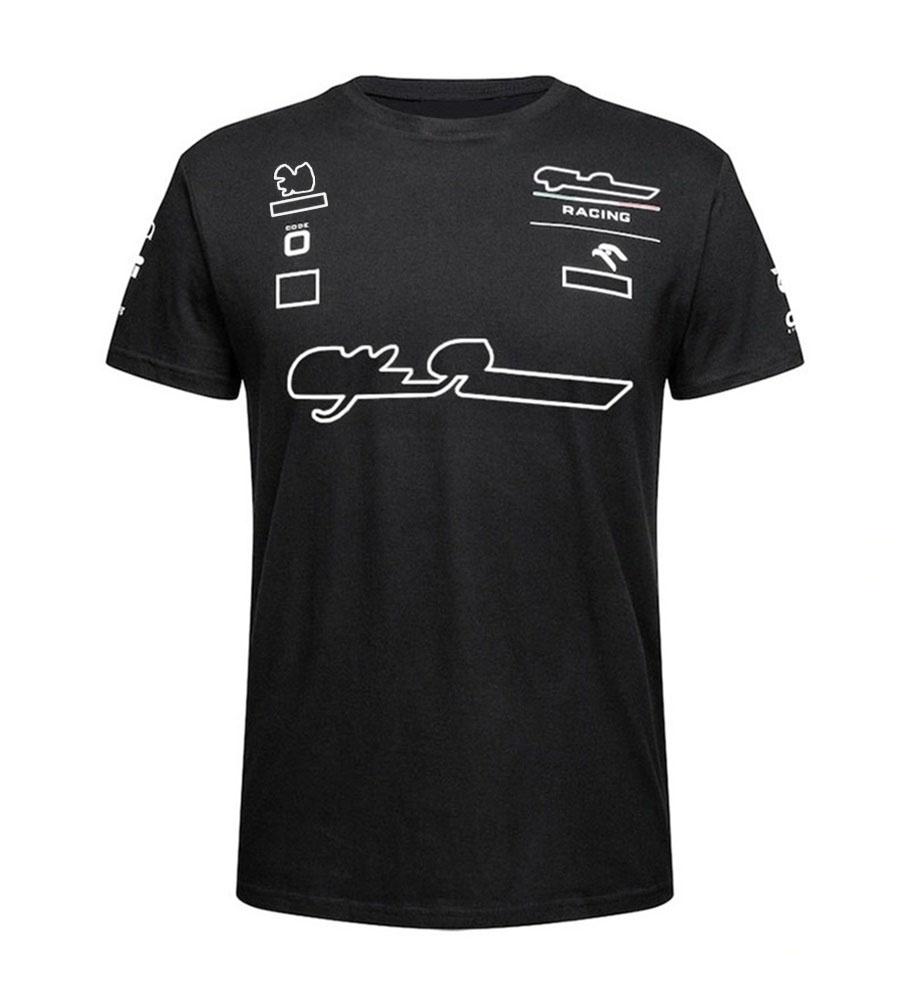 

f1 team T-shirt 2021 new racing suit round neck short-sleeved jacket sweater Formula 1 team uniforms customized with the same paragraph